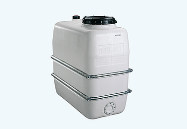 Brennmaischebehälter 2000 l, weiß, oval, Dom 400 mm