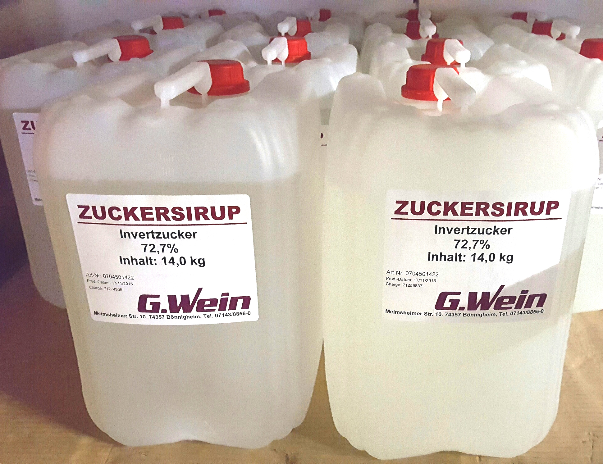 Zuckersirup 72,7 % ( Invertzucker ) 14 kg Kanister