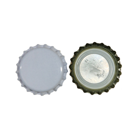 Kronenkorken CC 26 kurz, 100 Stk. weiß