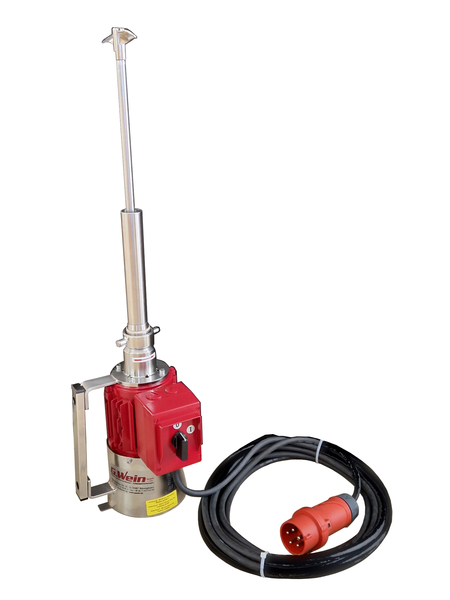 Rührgerät RG0 Gr.37, 400 V, 0,45kW, 1400 U/min. inkl. Schwingflügelpropeller