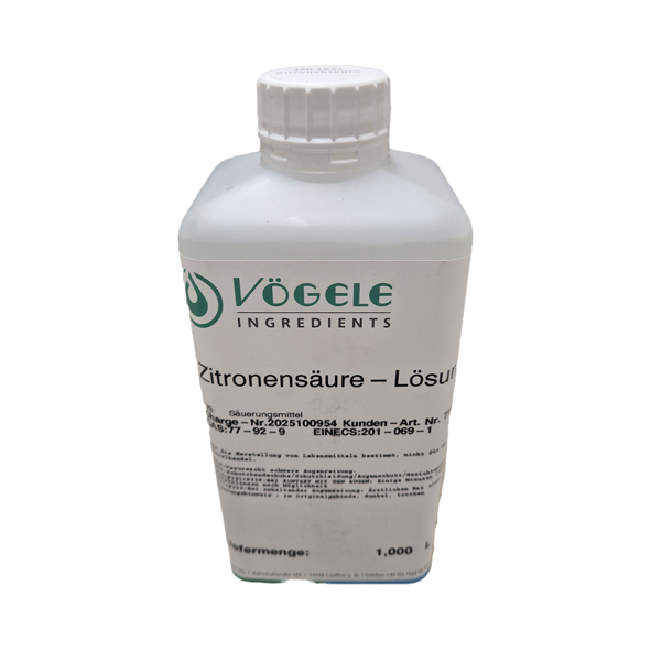 Zitronensäurelösung 1 Ltr. Gebinde
