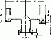 T-Stück 1x KM/2xG DN 32