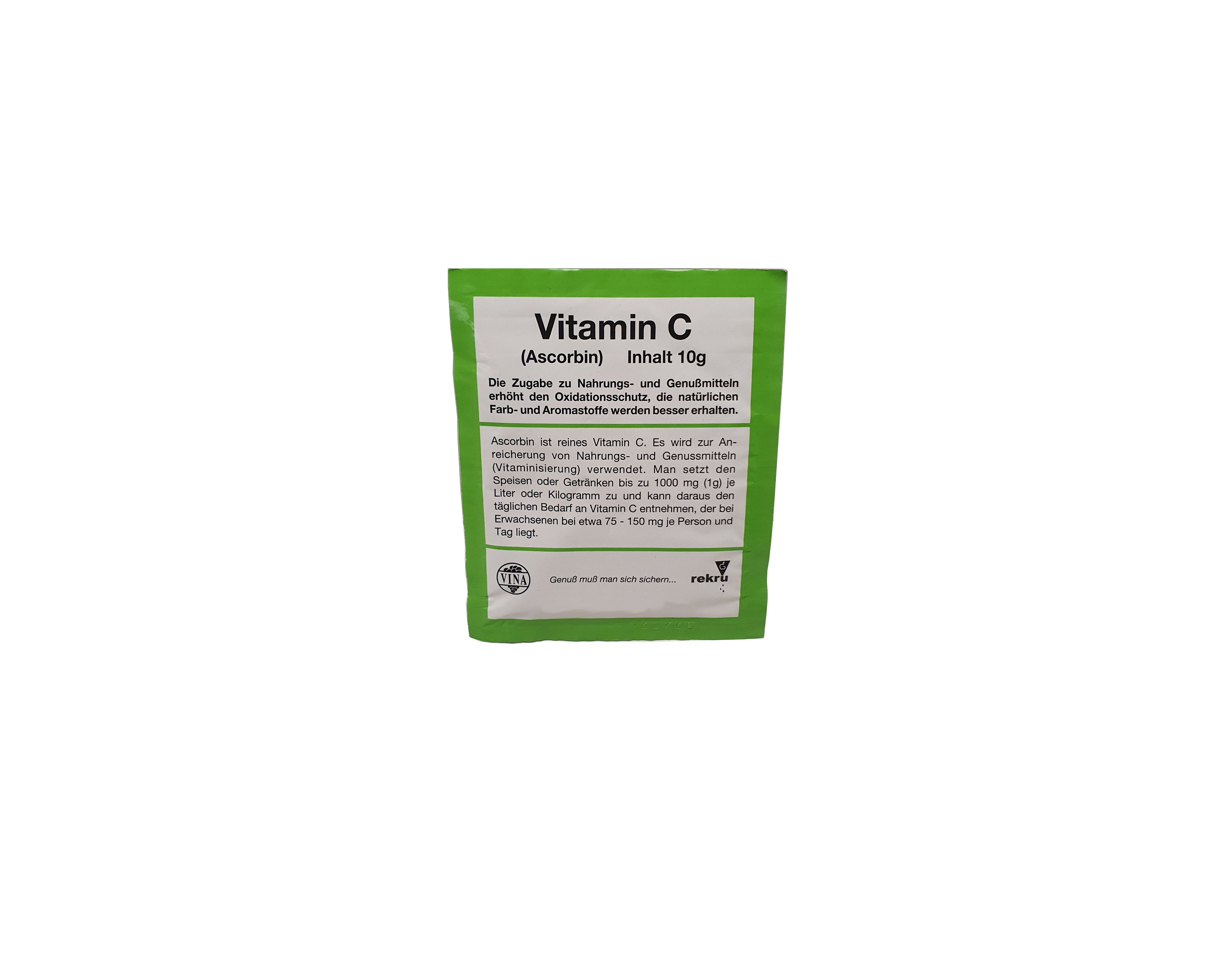 Ascorbinsäure Vitamin C. 10 g Gebinde