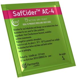 Trockenreinzuchthefen SafCider AC-4,  5 g Gebinde