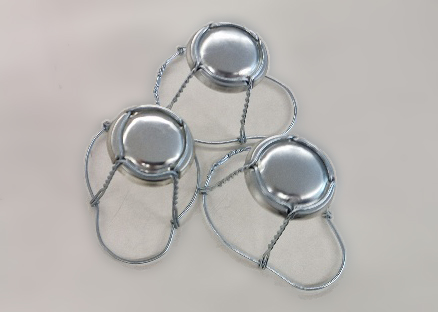 100 Drahtbügel für Sektkorken (Agraffen), silber 100 Drahtbügel für Sektkorken (Agraffen), silber