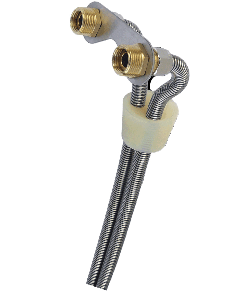 Kühlschlauch aus flexiblem Edelstahl Wellrohr 1.4404 mit poliereter Oberfläche, 1 Meter
