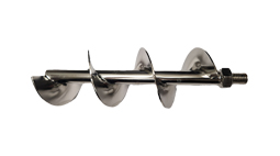 Förderschnecke mit Gewinde M 12 zu Früchtetrichter