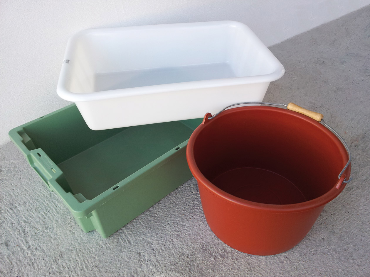 Grape harvesting tub white 40 litres