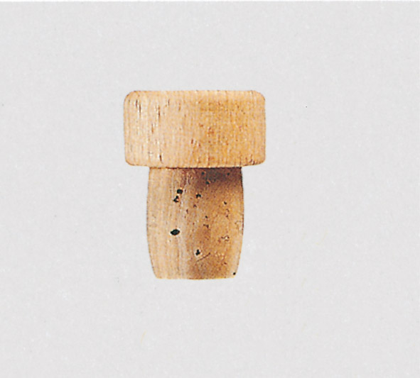 Holz-Griffkorken HGK/01, 17 mm gerade