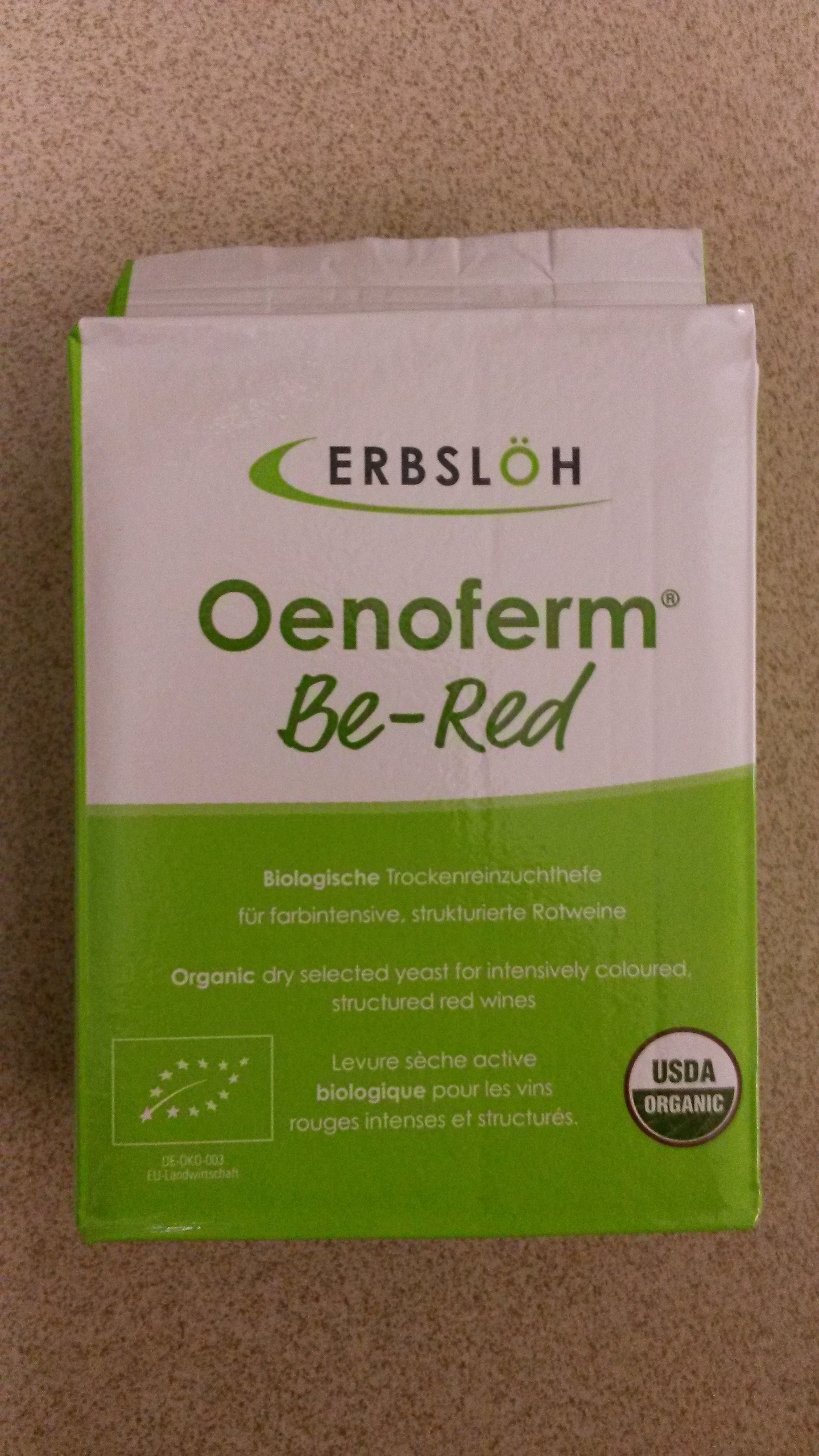 Oenoferm® Be-Red F3,  DE-ÖKO-022,  0,5 kg Gebinde, Preis pro 1 Kilo