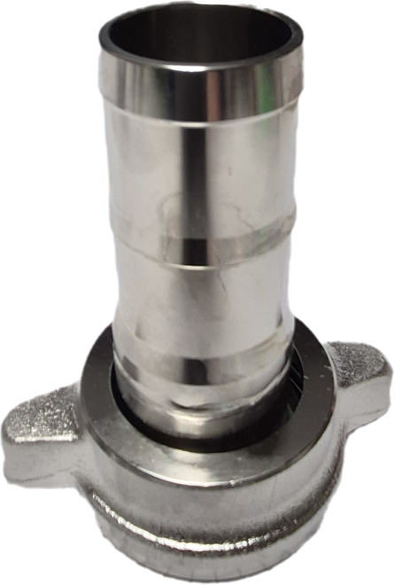 Tapered hose nozzle VA 2/3 solid spout with wing nut WKN/32 mm