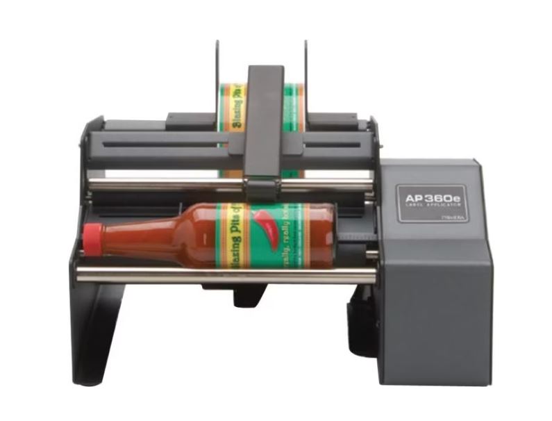 Halbautomat Etikettiermaschine AP360e - für ein Etikett von einer Rolle