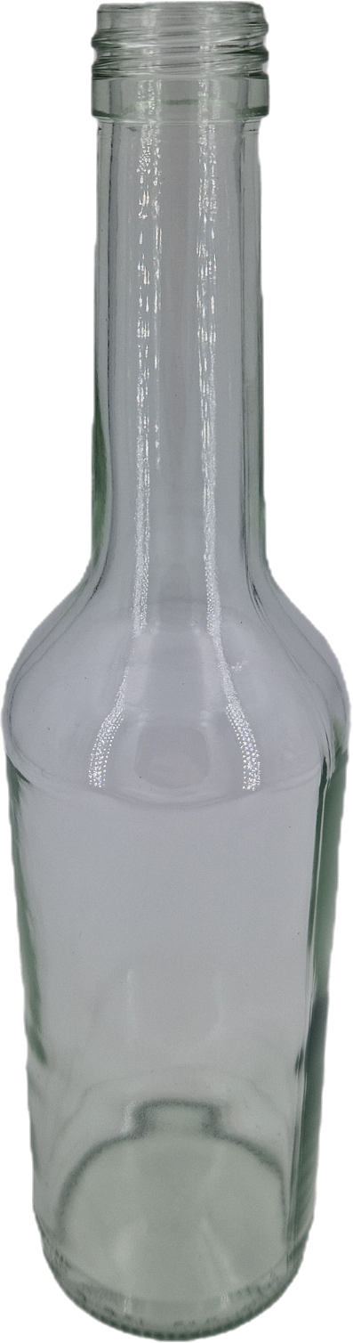 Flasche Geradhals 500 ml, weiß, PP28