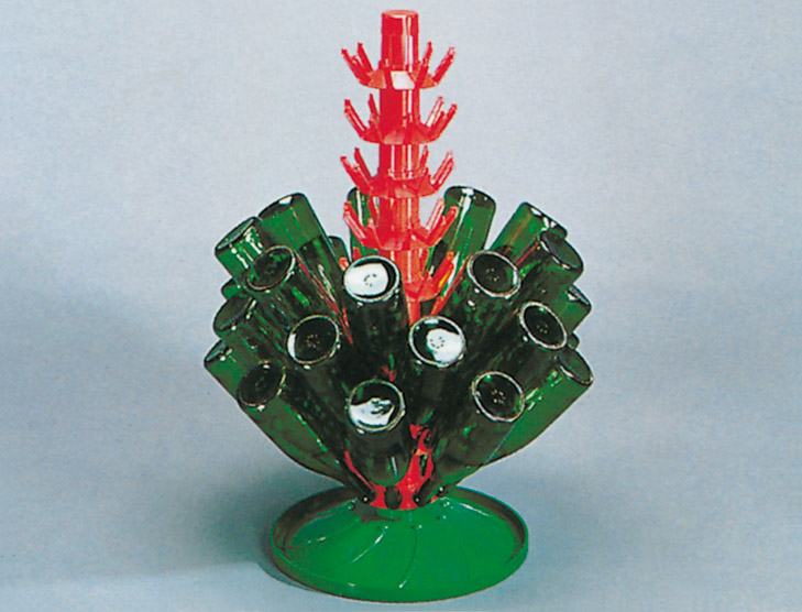 Abtropfgestell für 81 Flaschen, drehbar