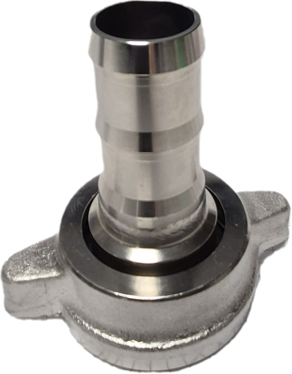 Tapered hose nozzle VA 2/3 solid nozzle with wing nut WKN/25 mm