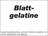 Blattgelatine. Gold- Weiß  1 kg Gebinde