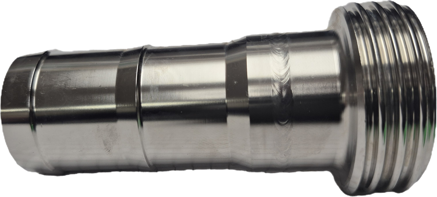 Threaded hose connector VA 1/3 WKN. with solid grommet 32 mm