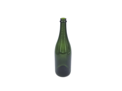 Sektflasche 750 ml, grün, CC29, Flaschengärung