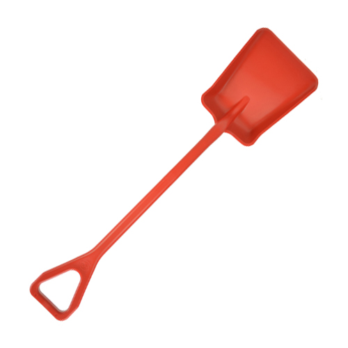 Schaufel klein HR75 rot. Maße: 279 x 362 x 1107