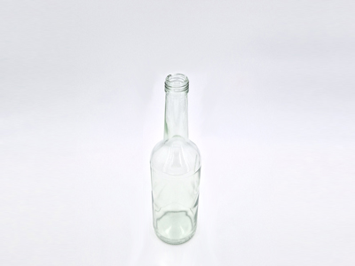 Flasche Geradhals 500 ml, weiß, PP28