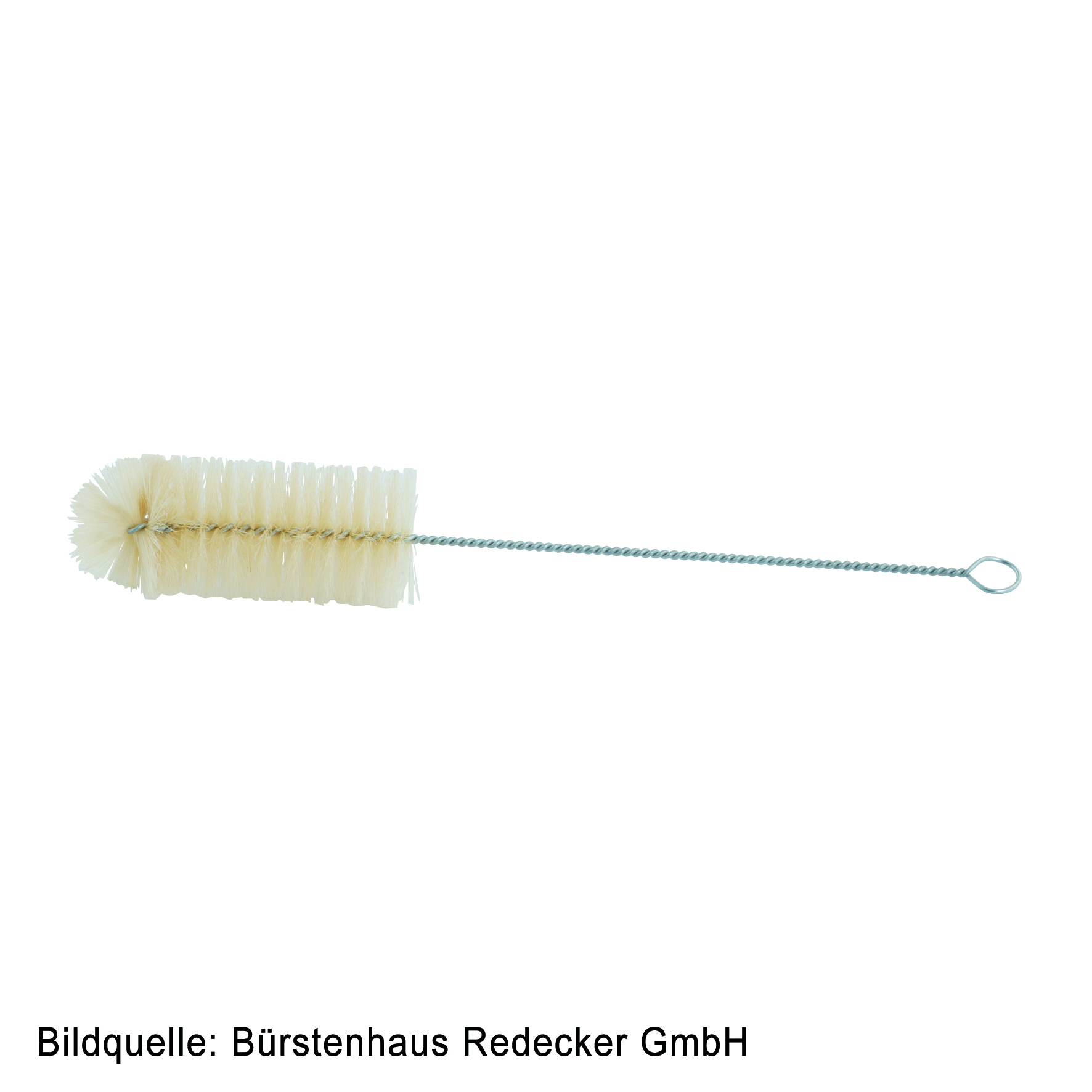 Flaschenbürste mit Fächer  6 cm D., 41 cm lang, Borste