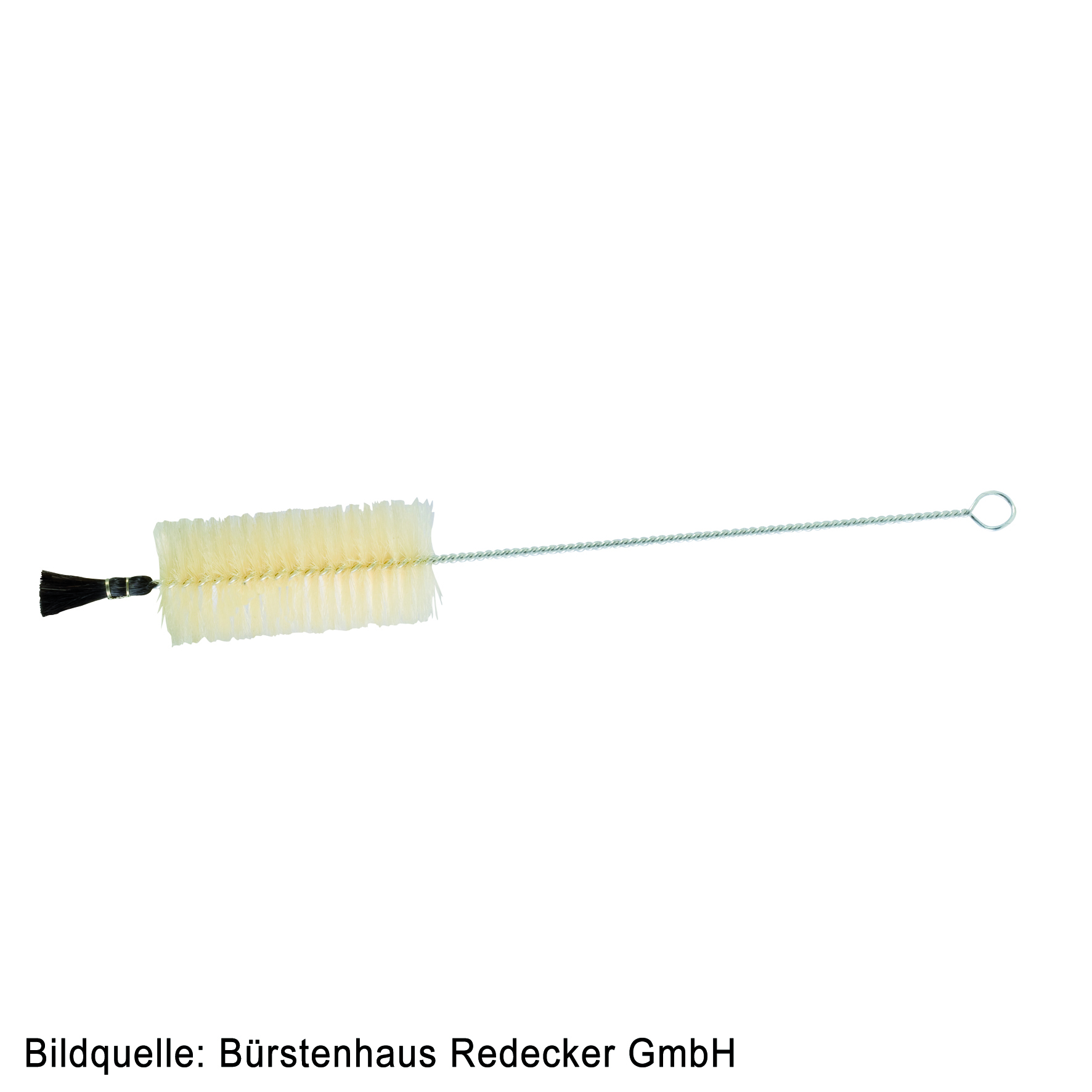 Flaschenbürste mit geb. Zopf  5,0 cm D., 37 cm lang, Borste/Rosshaar